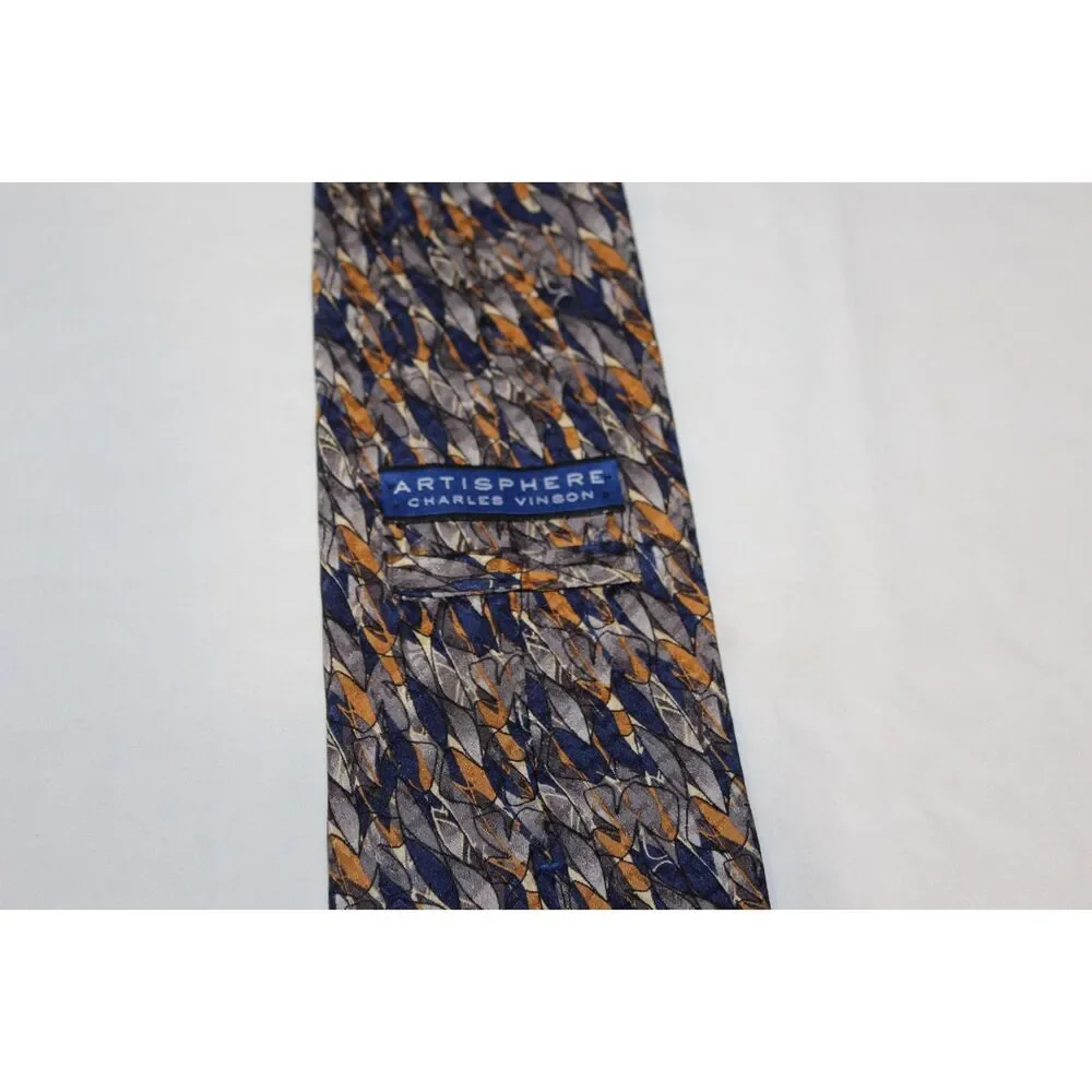 Lot of 2 Artisphere Charles Vinson Men’s Neckties – Silk Designer Ties